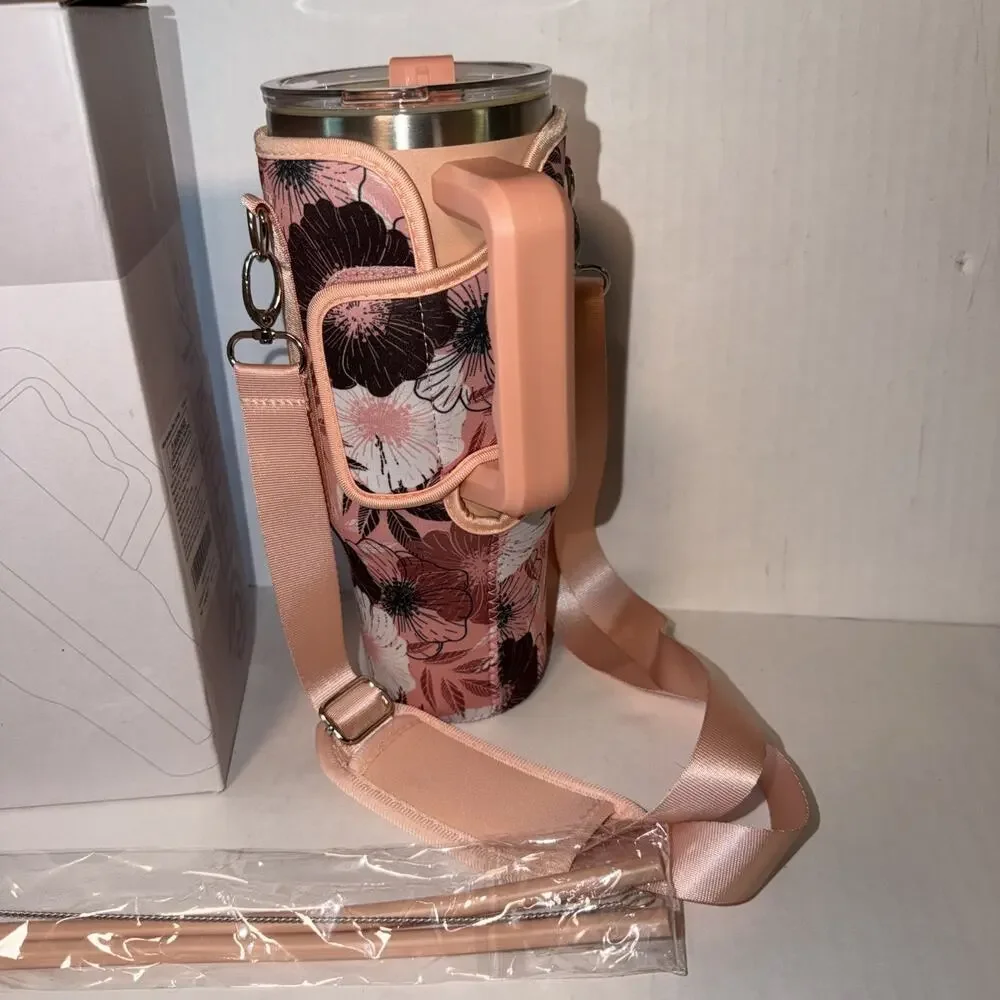40 Ounce Tumblr With Handle And Carrying Sleeve